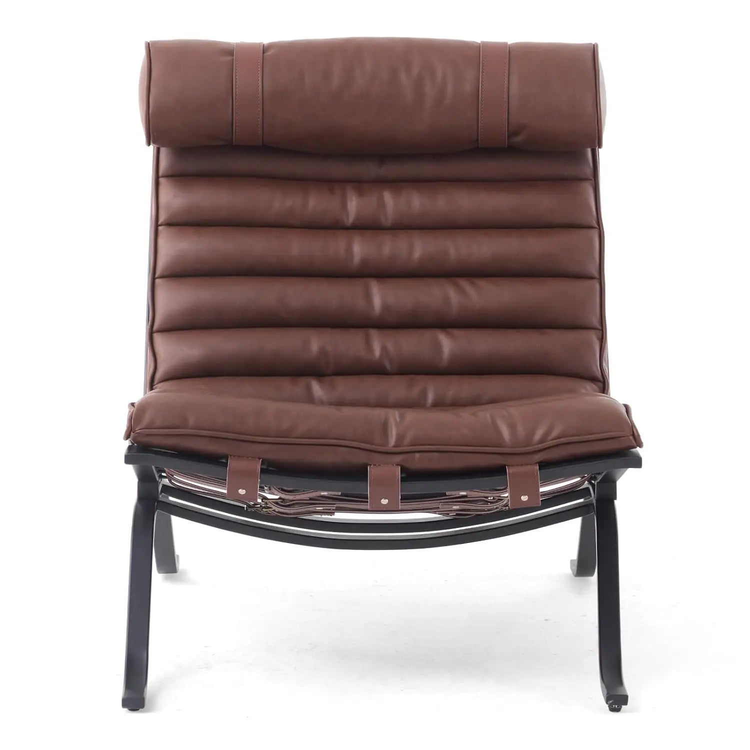 Lederbezug, höhenverstellbarer Lounge-Sessel