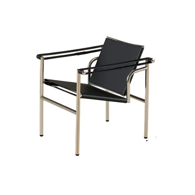 Lounge-Sessel aus Edelstahl im nordischen Stil
