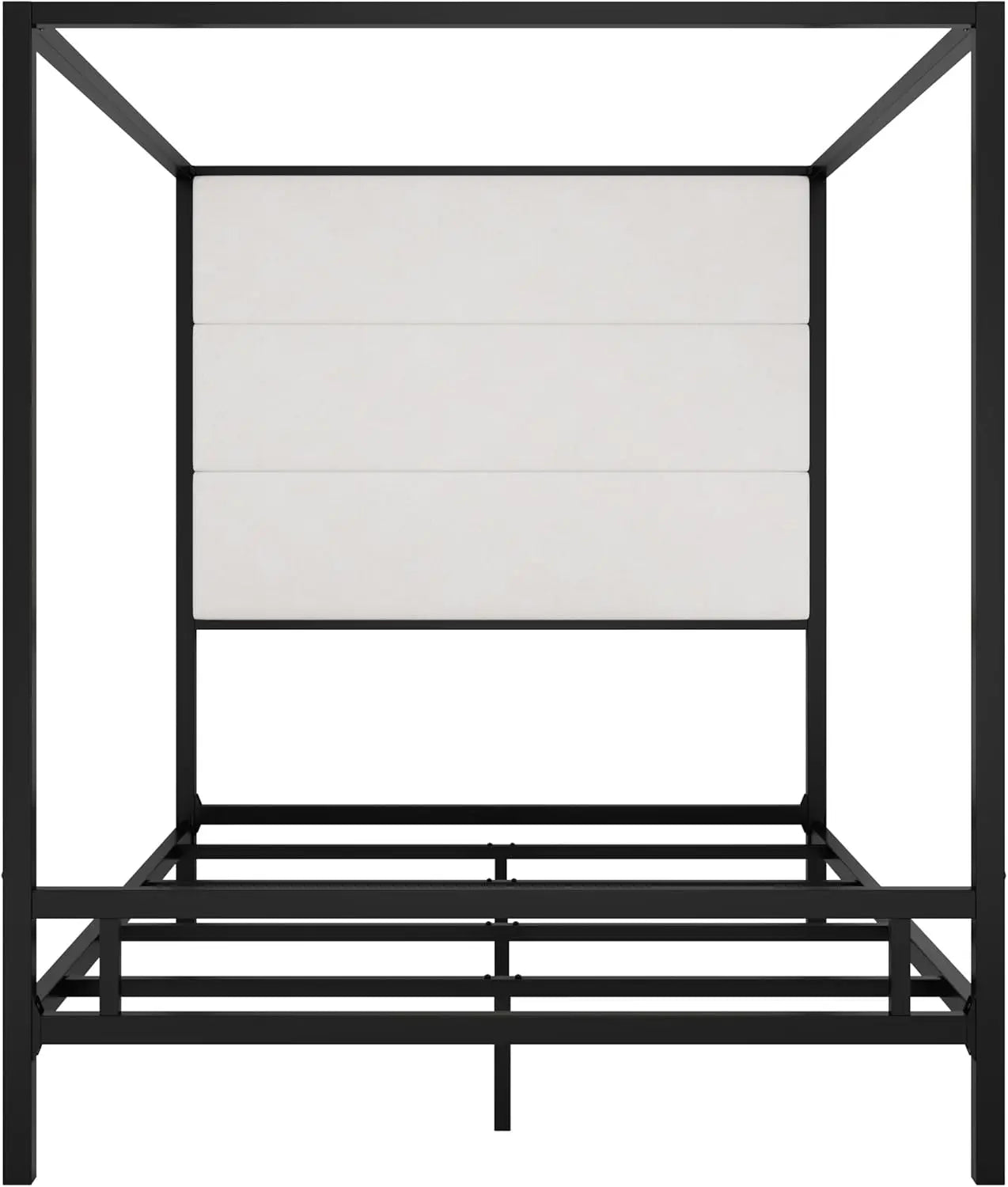 Metall-Himmelbett mit Stauraum