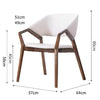 Holz-Loungesessel mit Lederbezug