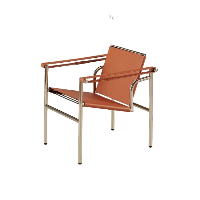 Lounge-Sessel aus Edelstahl im nordischen Stil