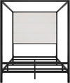 Metall-Himmelbett mit Stauraum