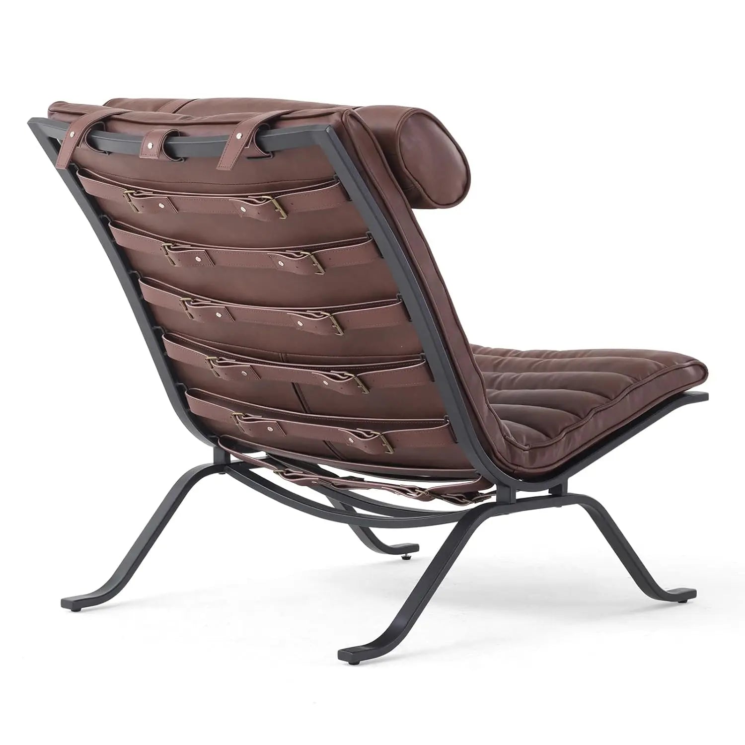 Lederbezug, höhenverstellbarer Lounge-Sessel